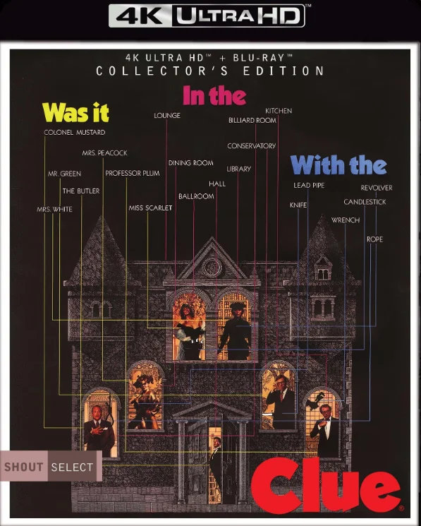 Clue 4K 1985 poster