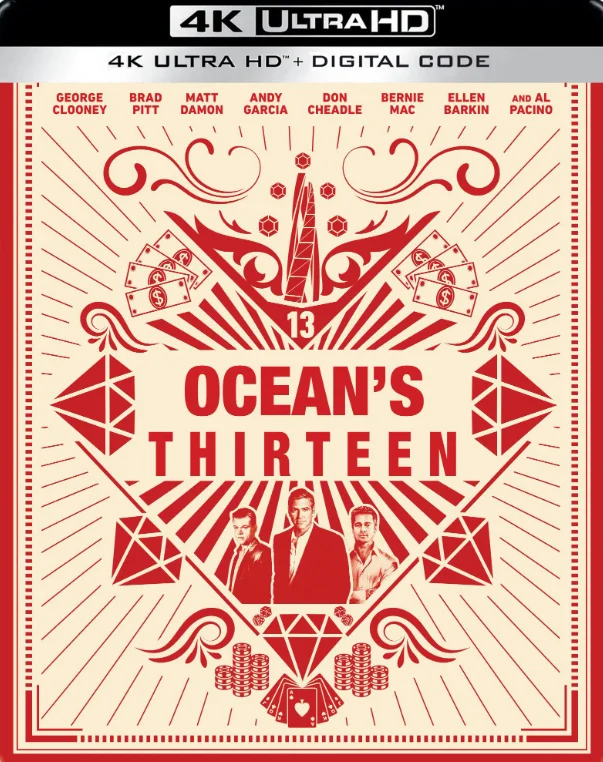 Ocean's 13 4K 2007 poster