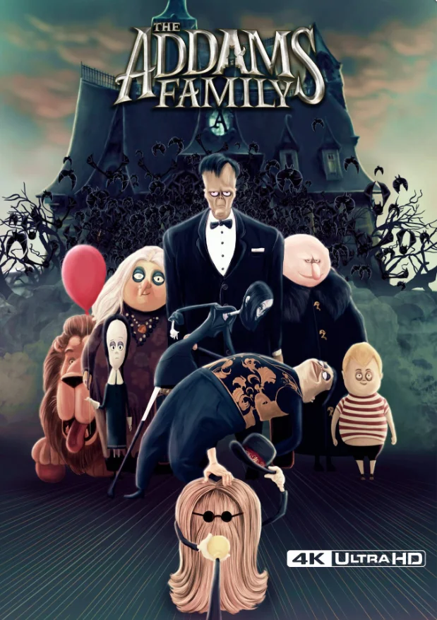 Die Addams Family 4K 2019 poster