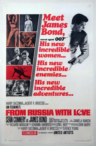 James Bond 007 - Liebesgrüße aus Moskau 4K 1963 poster